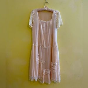 Handmade Antique Vintage French Lace Confirmation Dress - Great for Scrap Fabric